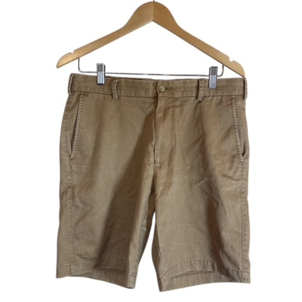 Peter Millar Mens Shorts 32 Pima Cotton Flat Front Chino Golf Beach Resort